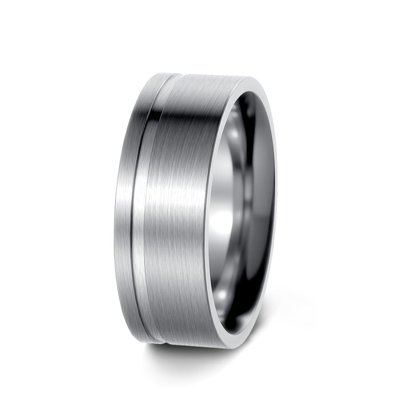 Mens Stainless Steel Ring Matte Brushed Everyday Genie By Planderful Unisex Fashion Accessory