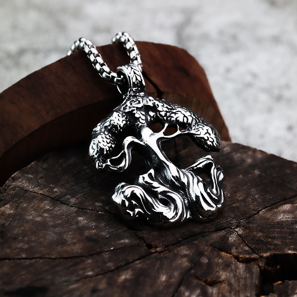 Foreign Trade Nordic Mythology Viking Tree of Life Pendant Necklace