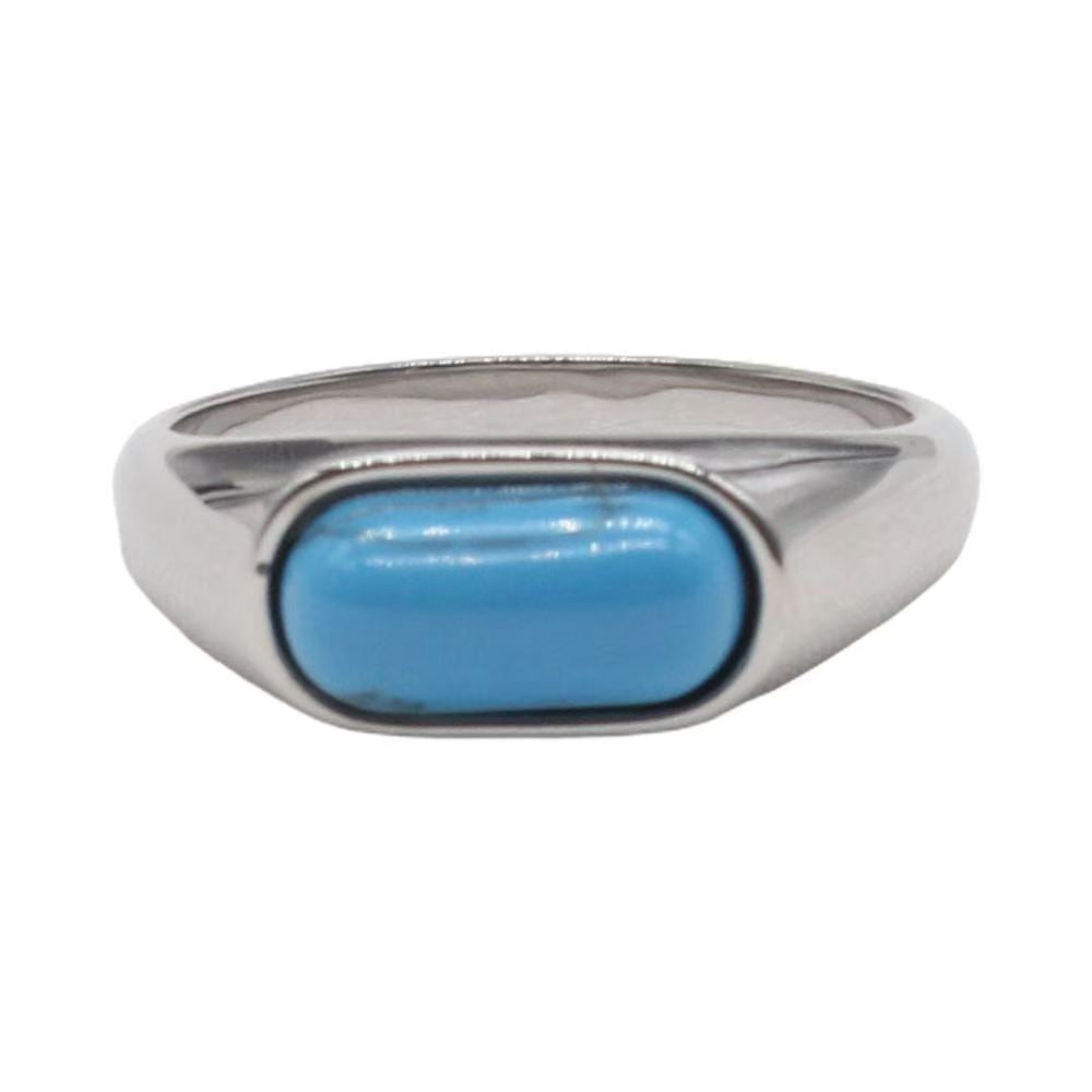 French Court-Style Titanium Steel Ring