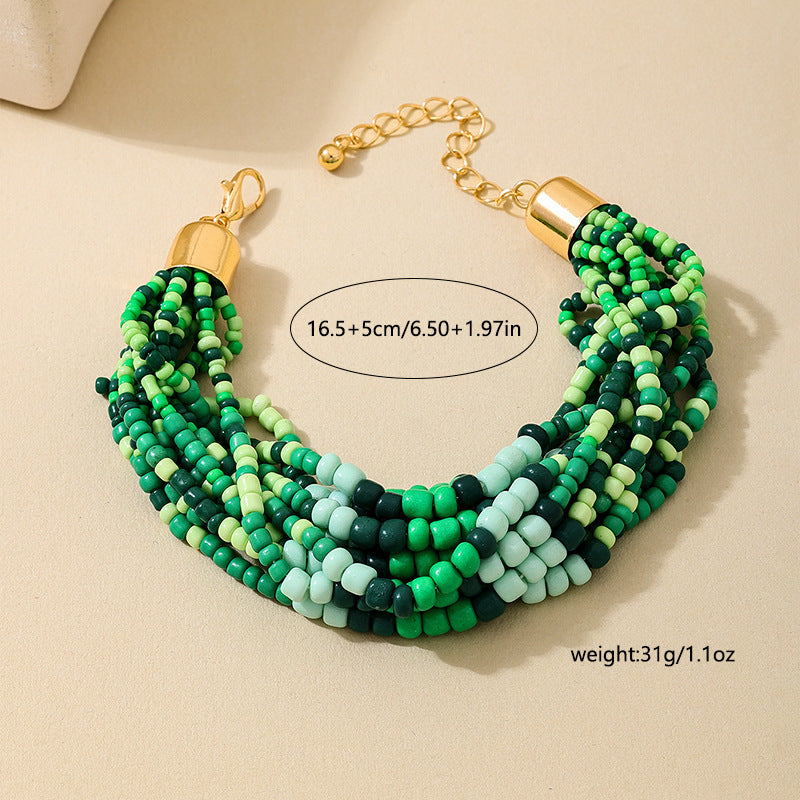 Planderful Vienna Verve Bracelet – Fashionable Multi-Layer Beach Accessory