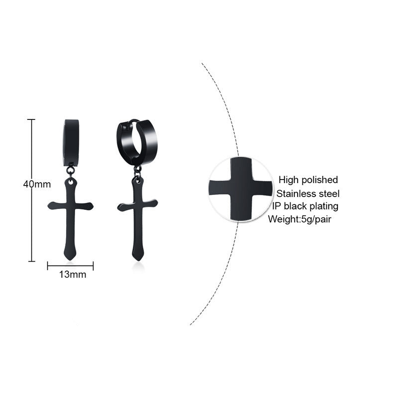 Cross Single Earrings or Ear Cuffs