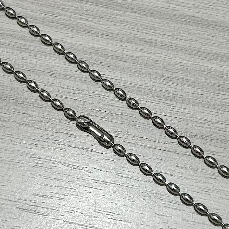 Punk 3mm Stainless Steel Pendant Necklace