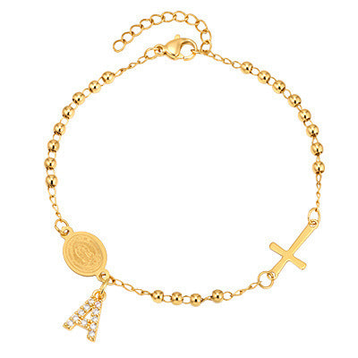Cross Vintage Copper Bracelet