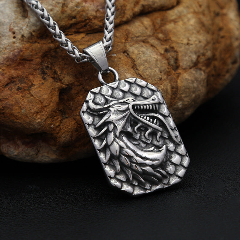 Dragon Faucet Stainless Steel Men's Ring