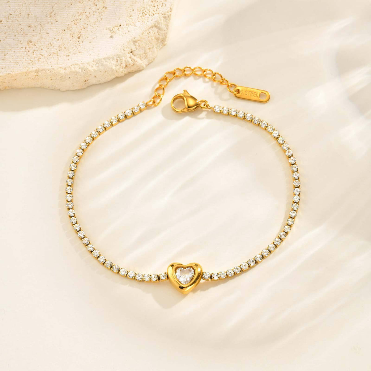 Heart Stainless Steel Bracelet Unisex