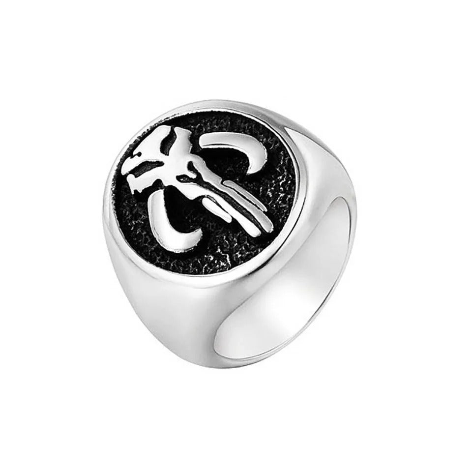 Vintage Skull Stainless Steel Men's Ring