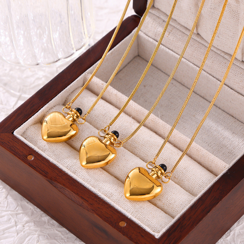 Korean-inspired Love Kettle Glaze Pendant Necklace