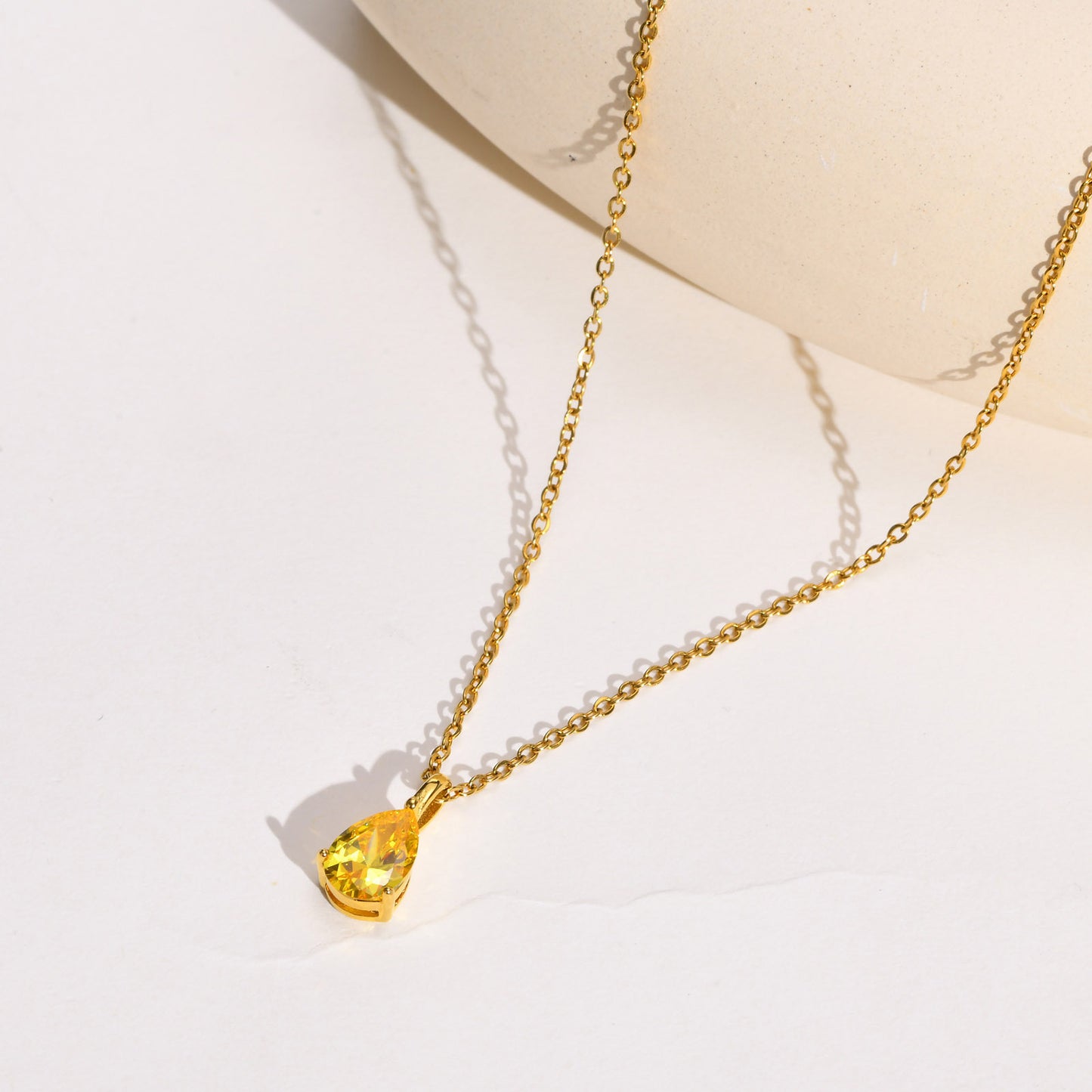 Stainless Steel Necklace Female Titanium Steel O-Shaped Pendant