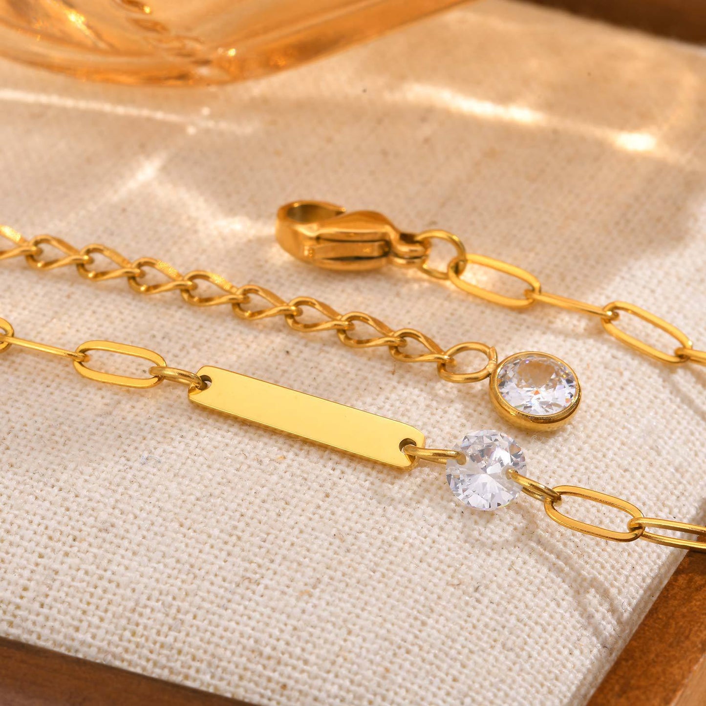 Ladies Gold Necklace Titanium Steel Europe & America