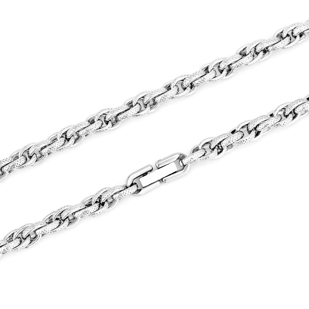 Planderful Jewelry Titanium Steel Necklace For Men Mobius Collarbone Design Luxury