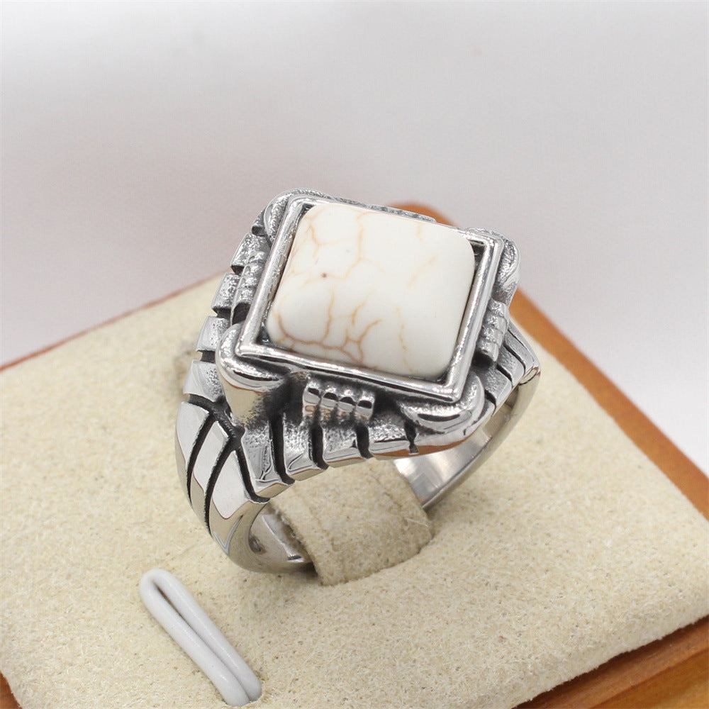 Planderful Stainless Steel Ring For Men Unisex Everyday Genie Collection Durable Statement Jewelry