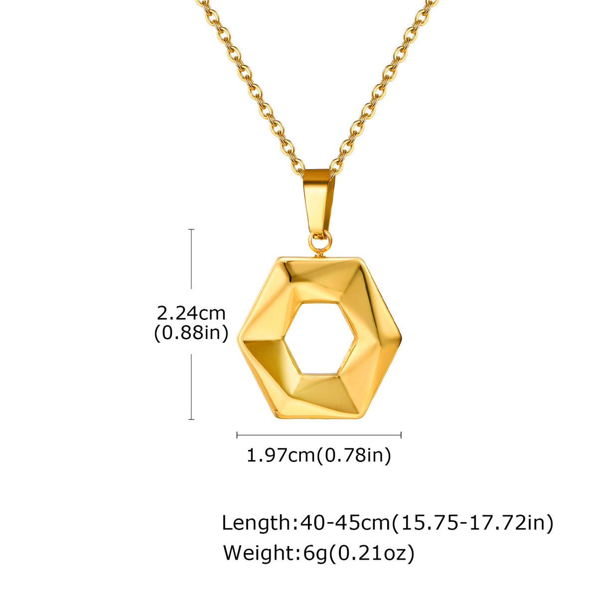 Stainless Steel Geometric Flower Imitation Pearl Irregular Flower Pendant Gold Necklace