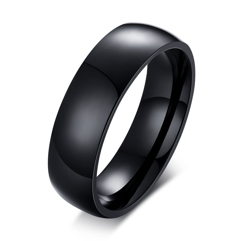 Couple Ring – Black Zircon Wedding Stainless Steel – Couple