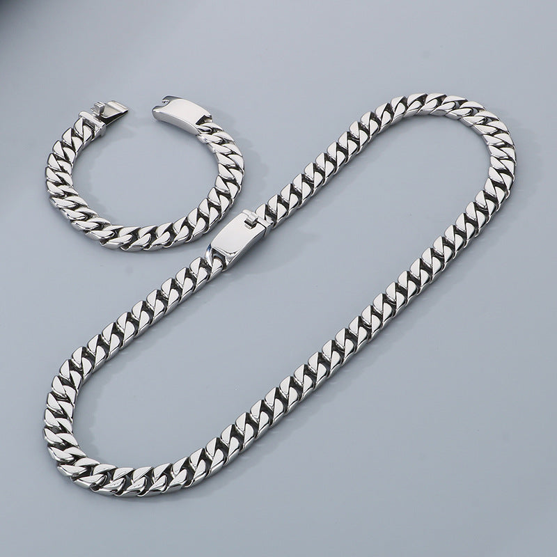 Hipster Dopamine Bracelet And 12mm Cuban Chain For Men