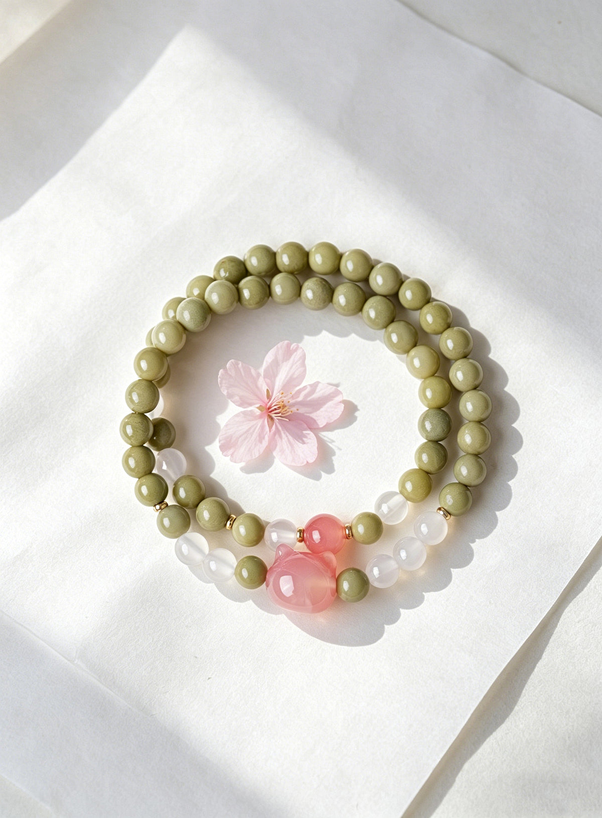 Agate Cat Bracelet