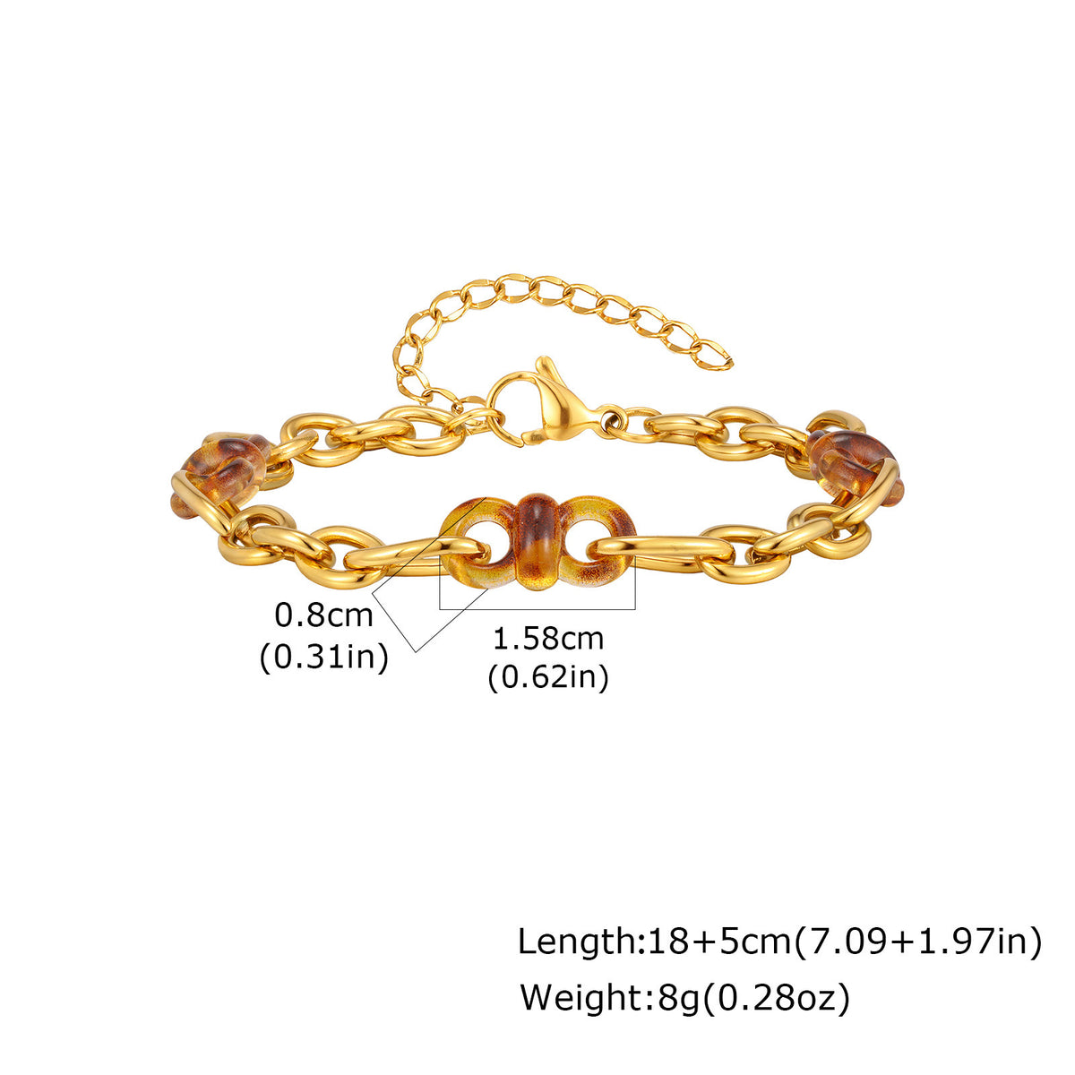 And Fashionable Simple Multi- Stainless Steel Bracelet