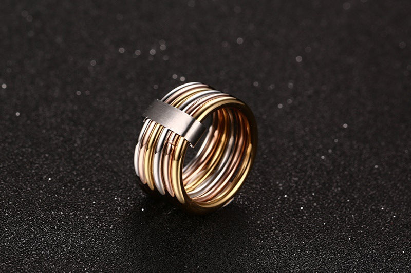 Wholesale of Japanese and Korean Jewelry Stainless Steel Ring