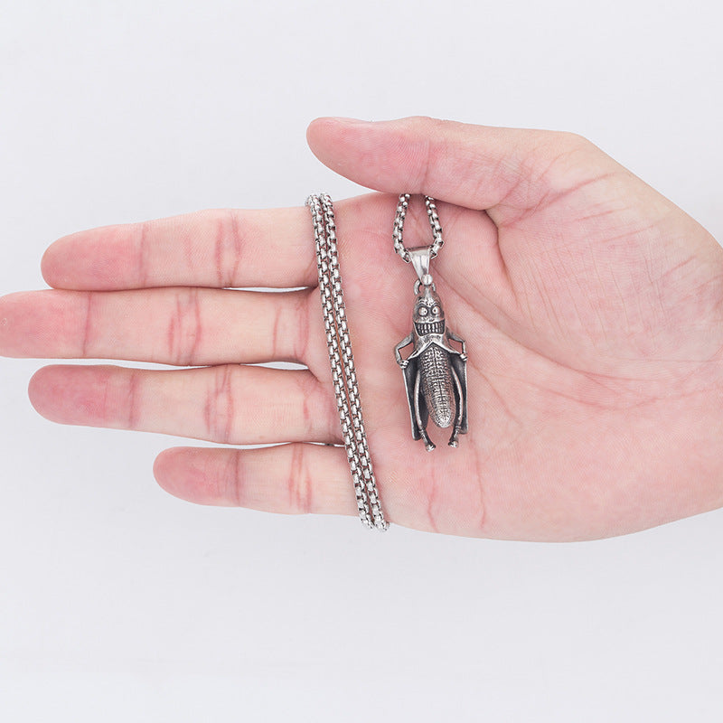 Titanium Steel Necklace - Vintage Streetwear Fashion Accessory For Modern Men And Teens