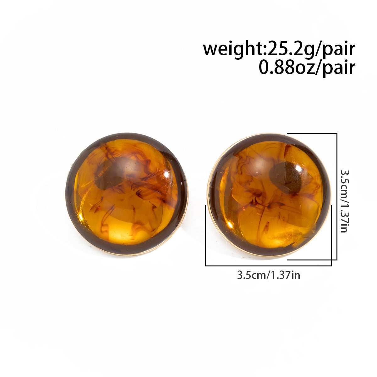 Planderful Vienna Verve Medieval Style Elegant Geometric Stone Stud Earrings For Women