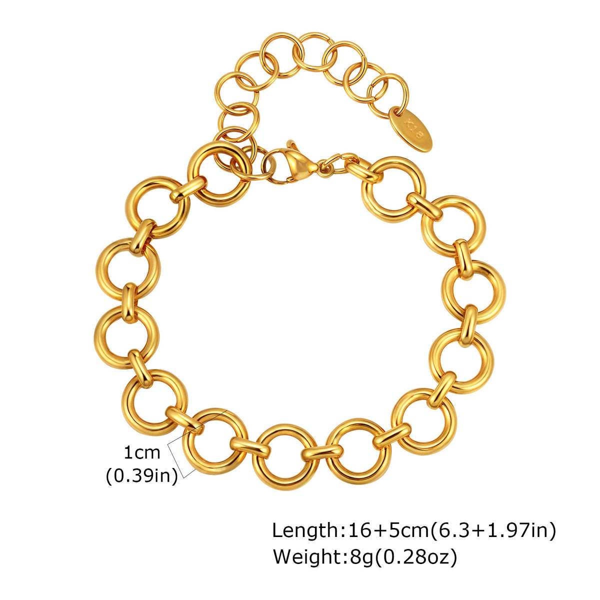 And Interlocking Bracelets Stainless Steel Bracelet Unisex