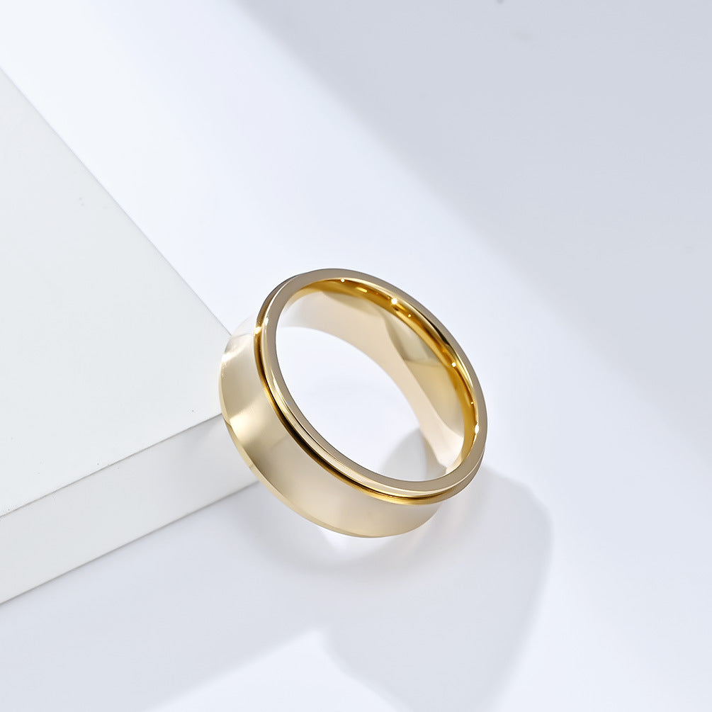 INS Cold Wind Titanium Steel Rotating Ring for Anxiety Relief
