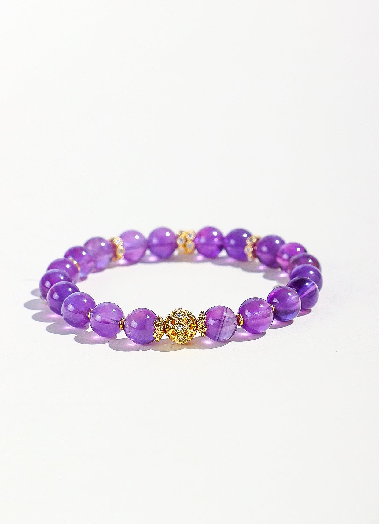 Planderful Fortune's Favor Bracelet – Good Luck Amethyst Beaded Design