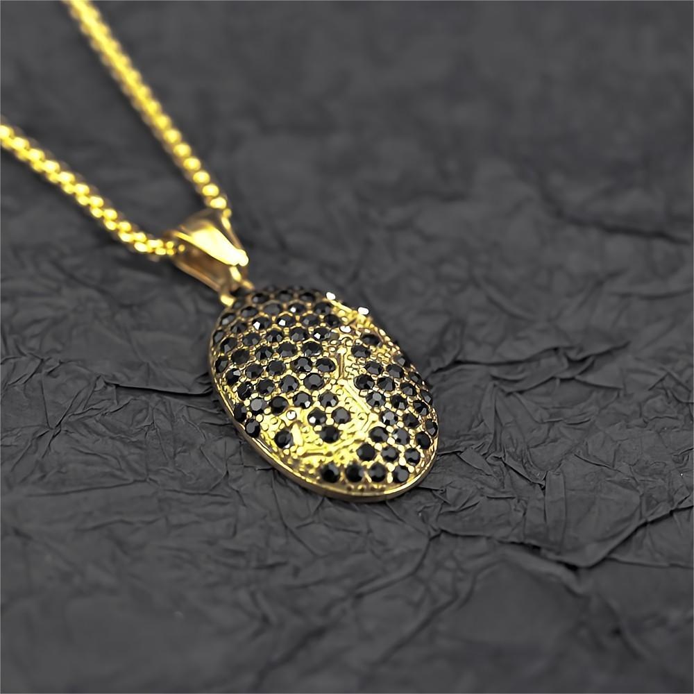 Zodiac Zircon Stainless Steel Pendant Necklace