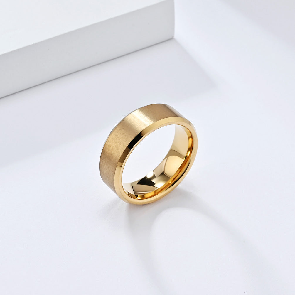 Cross-Border European and American Tungsten Steel Ring Wholesale