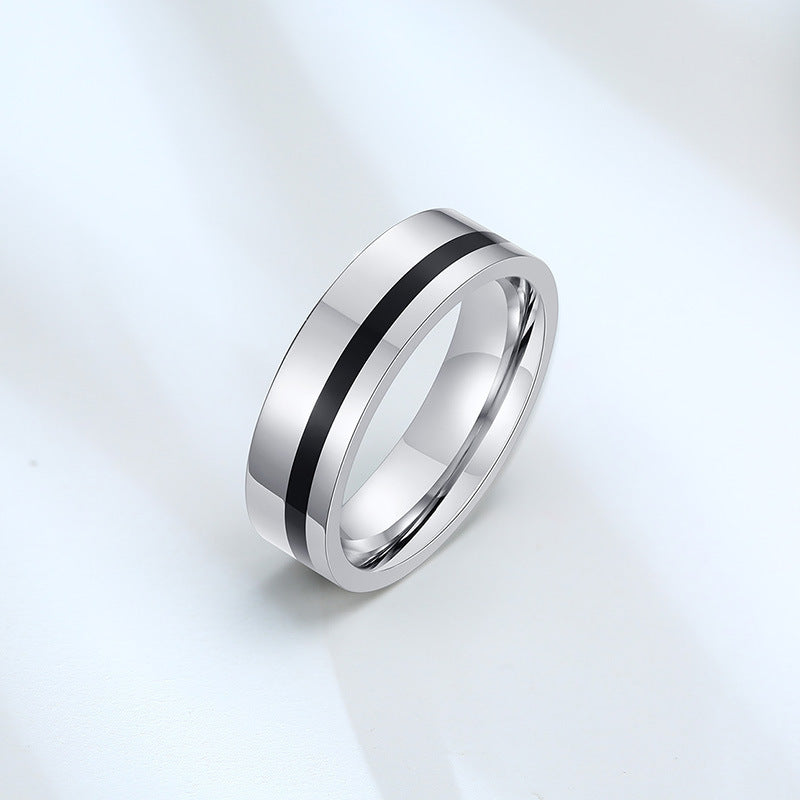 Metal Jewelry Titanium Steel Ring Spot Wholesale for Men