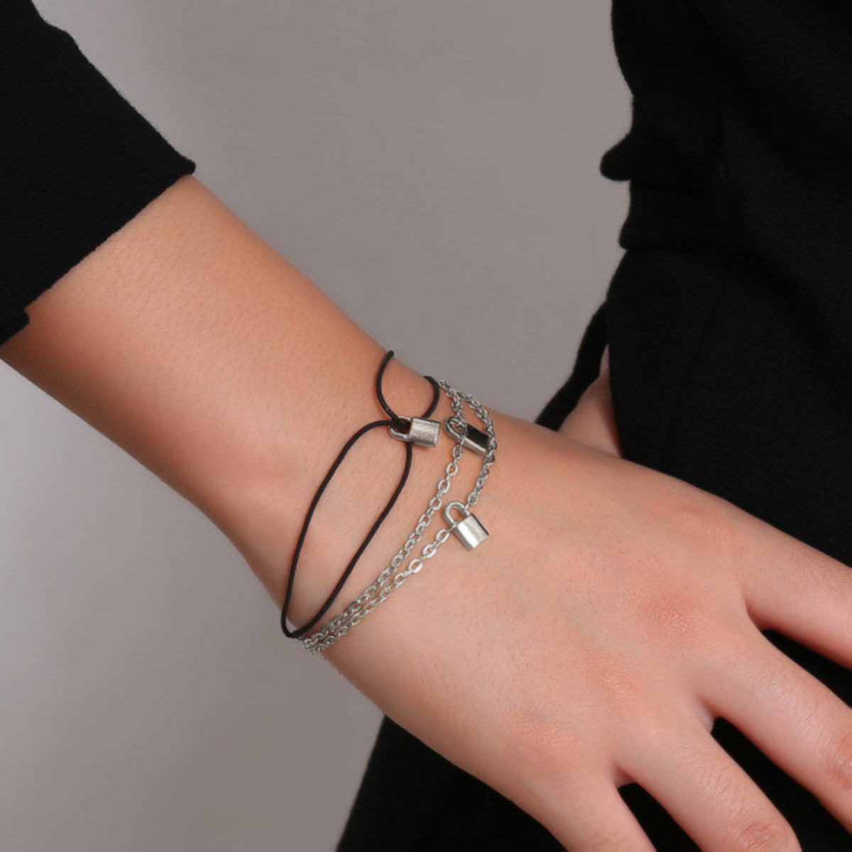 Lock Shaped Geometric Fringe Bracelet By Planderful Vienna Verve For Women Fashion Forward Versatile Statement