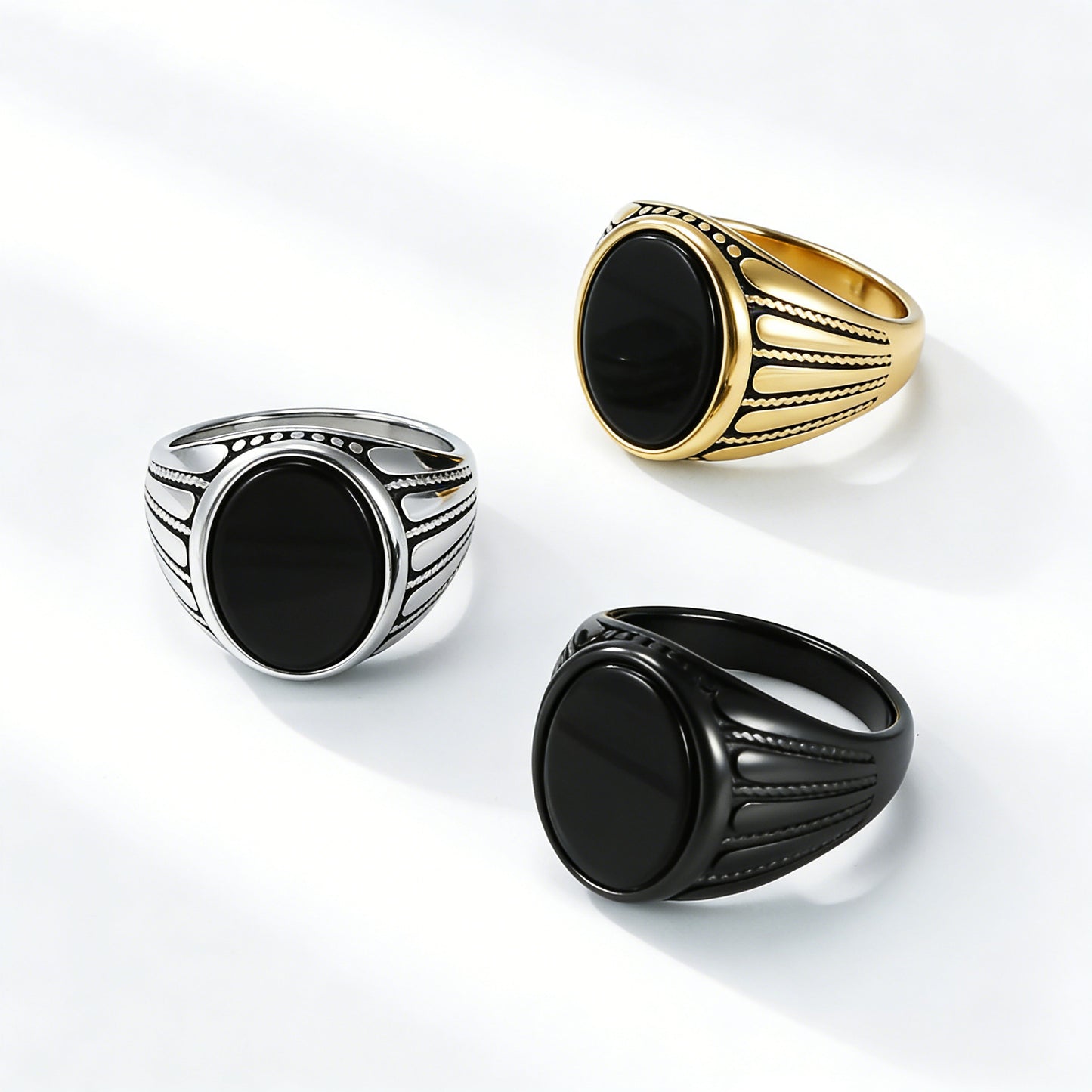 Steel Ring – Vintage European Retro For Him