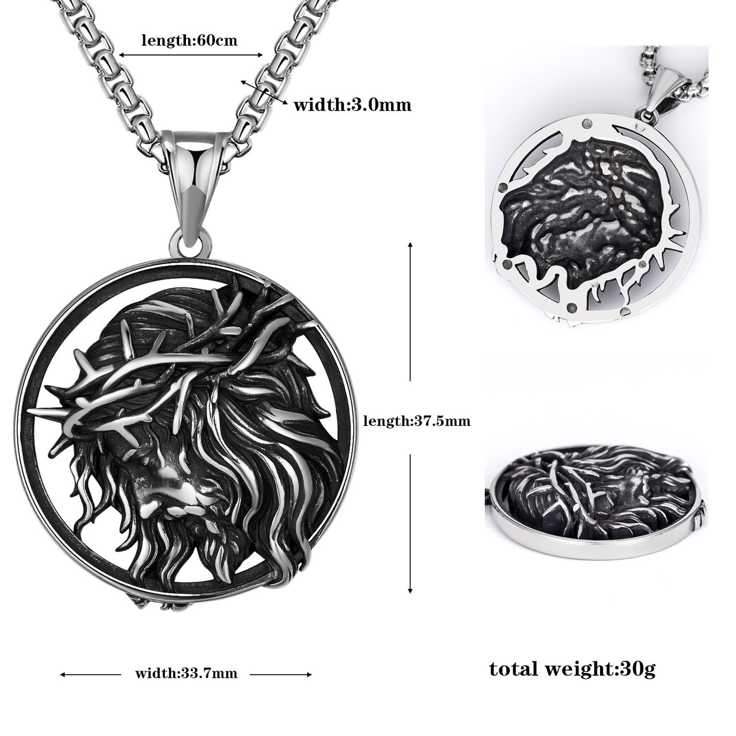 Steel Necklace – Statement Hip-Hop Men's Pendant Chain For Urban Streetwear By Planderful
