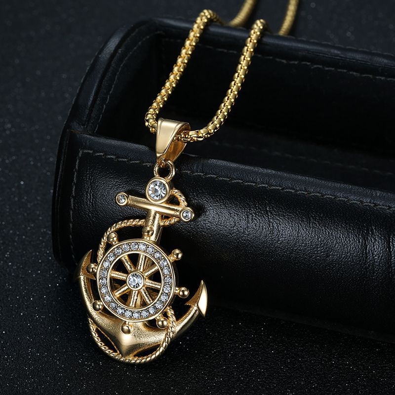 Titanium Steel Necklace – Statement Hip Hop Pendant