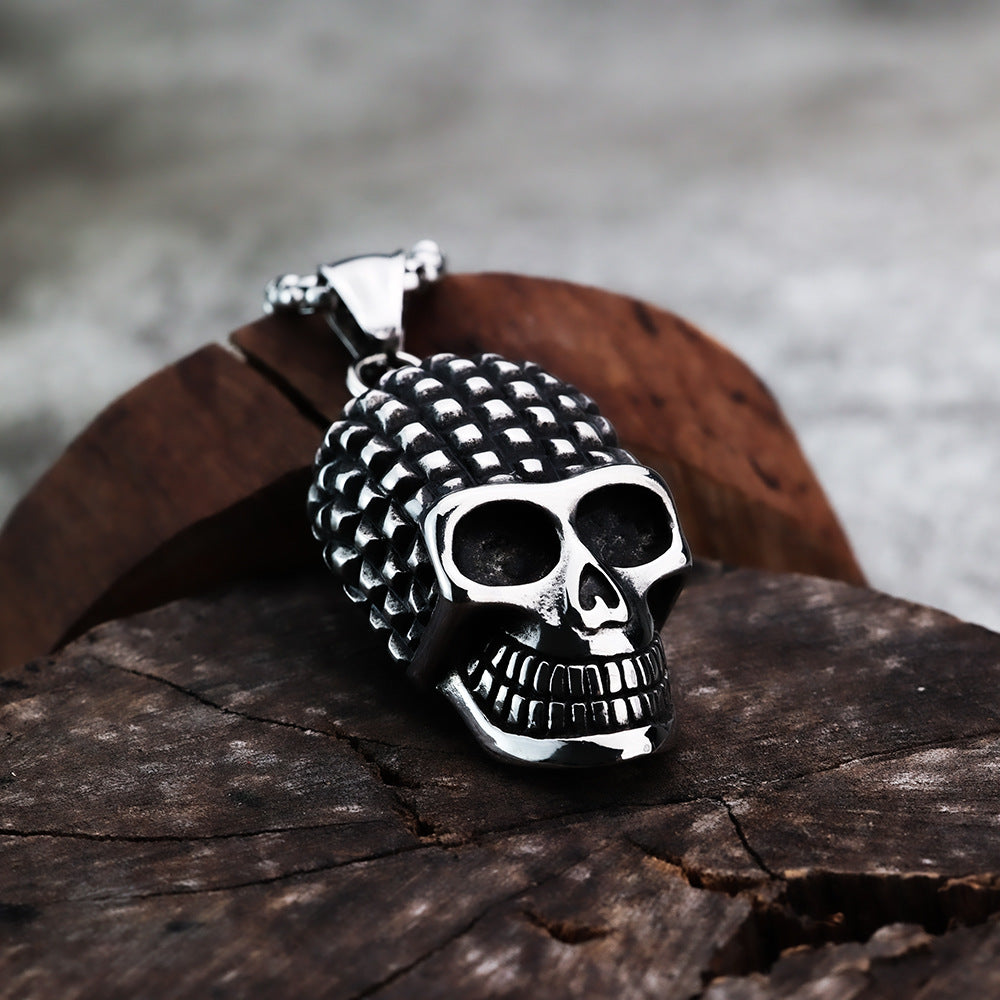 Vintage Skull Stainless Steel Men's Pendant Necklace
