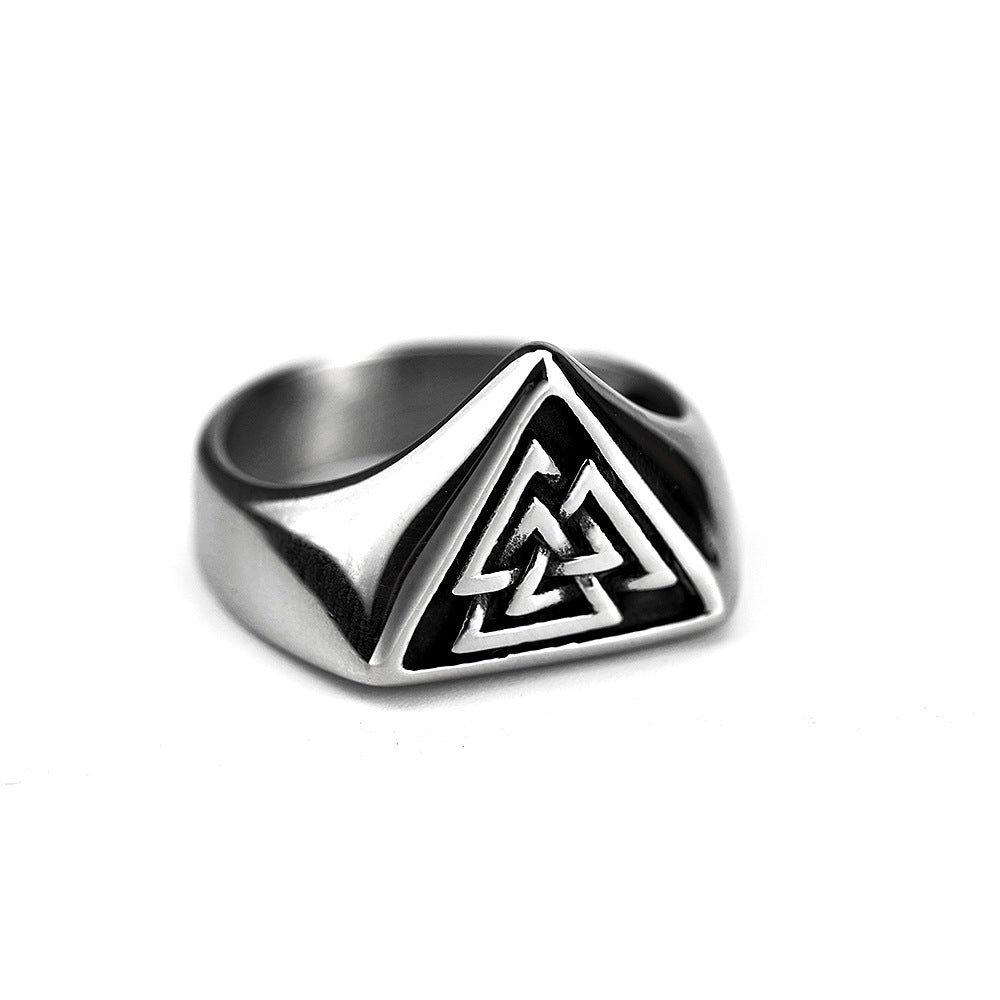 European And American Jewelry Titanium Steel Ring For Men