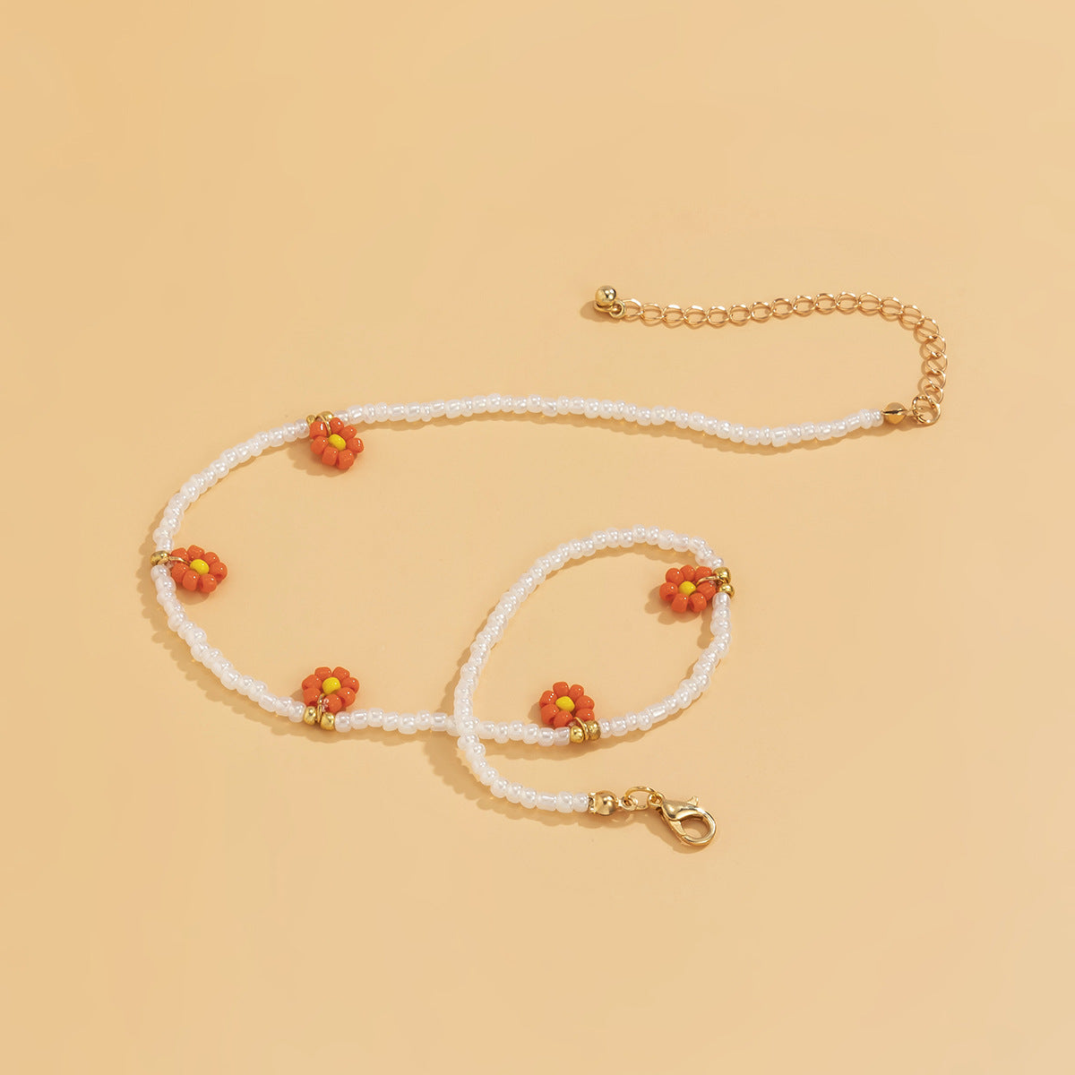 Planderful Vienna Verve Daisy Fringe Collarbone Necklace For Women Elegant Holiday Style