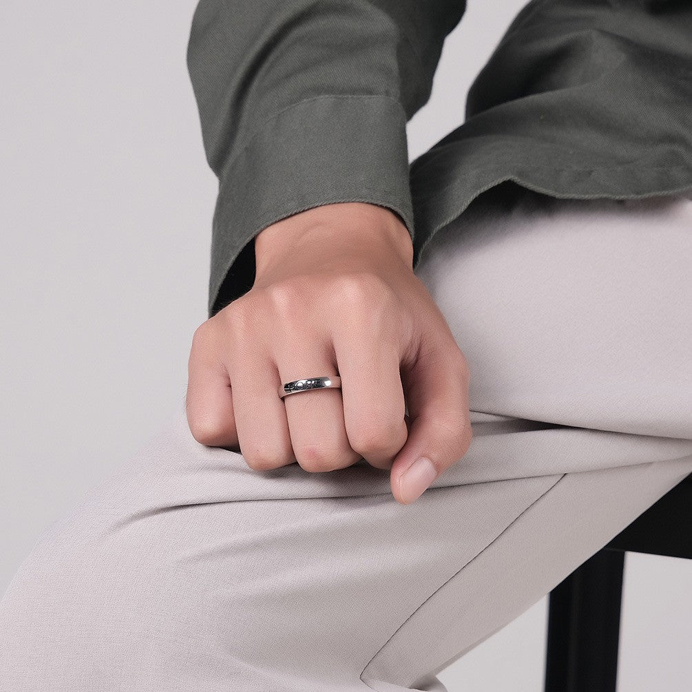 Love Hope Faith Stainless Steel Engraving Ring Unisex Gifts