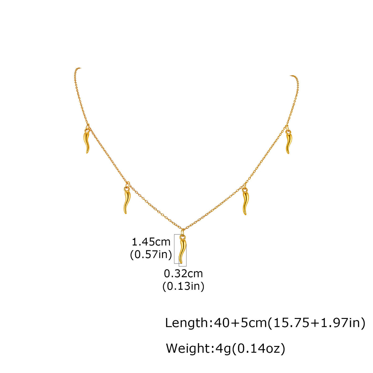 French Classic Pearl Necklace Clavicle Chain Stainless Steel Long Tube Water Drop