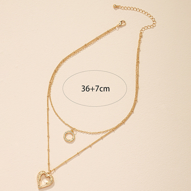 Luxury Celestial Aura Necklace - Fashionable Double-Layer Accessory