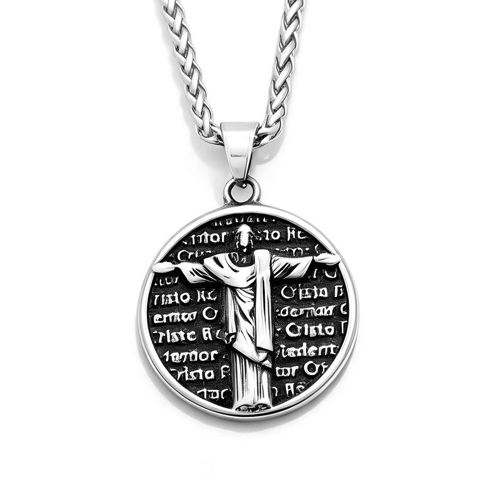 Punk Savior Stainless Steel Pendant Necklace