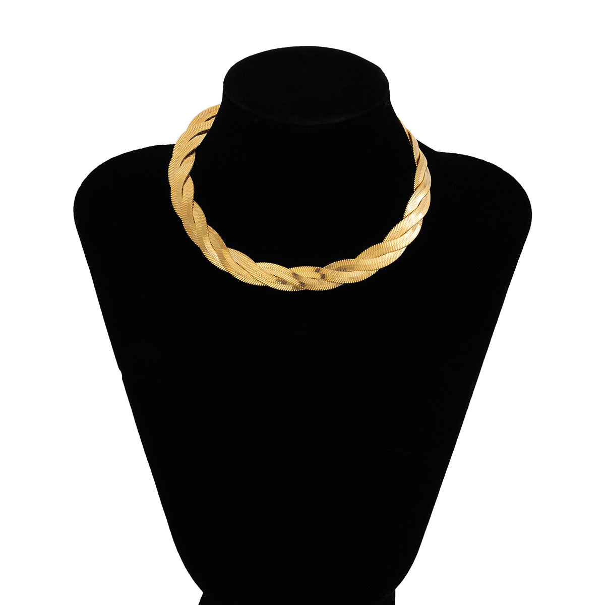Trendy Snake Bone Chain Necklace with Cold Design