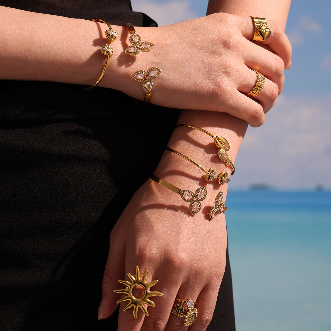 Planderful Everyday Genie Zircon Water Drop Bracelet Women