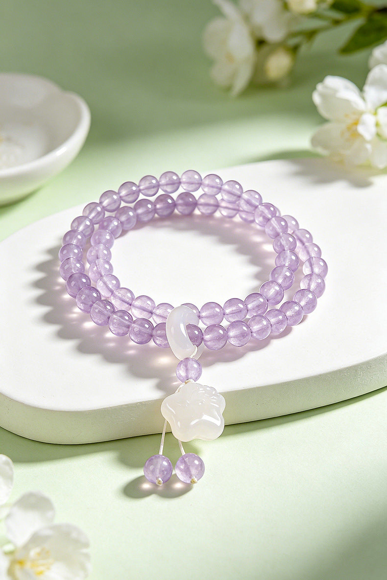 Amethyst Rose Quartz Agate Bracelet