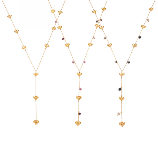 Planderful Stainless Steel Agate Y Necklace Women Chic