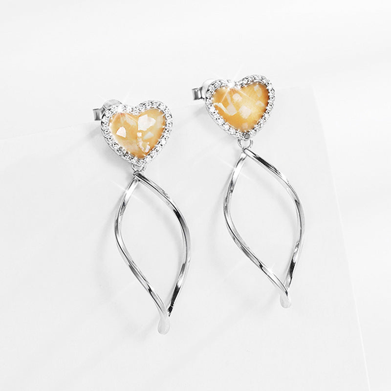 Love Stud 925 Sterling Silver Women's Earrings