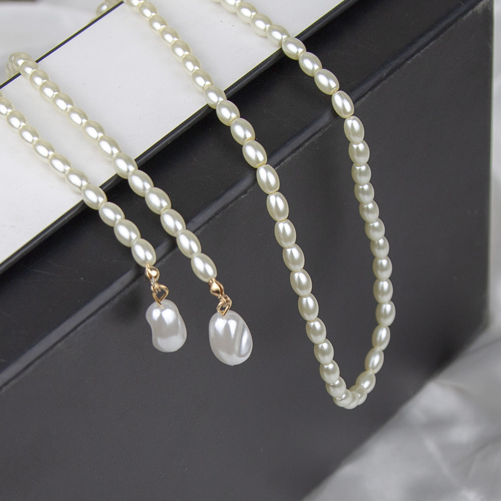 Luxurious Long European and American Pearl Necklace - Elegant Design for Women