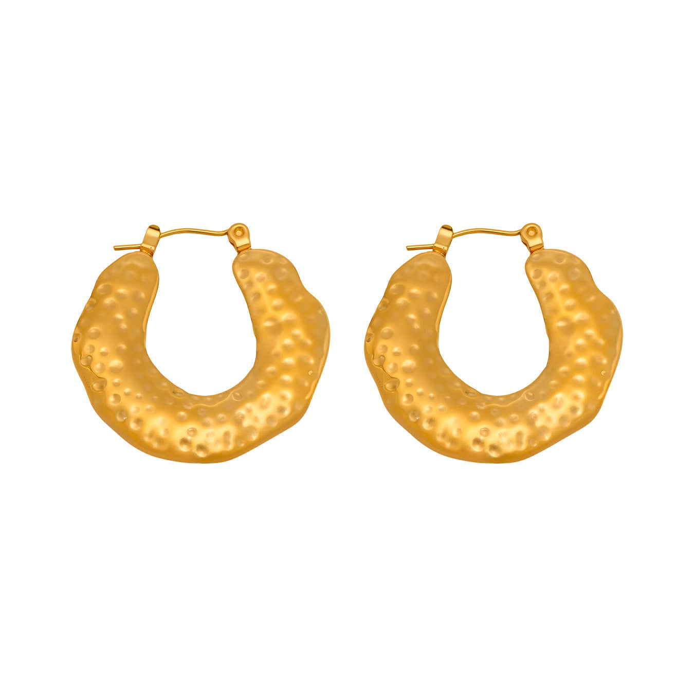 Planderful Genie Geometric Ring Earrings Women Gold Plated