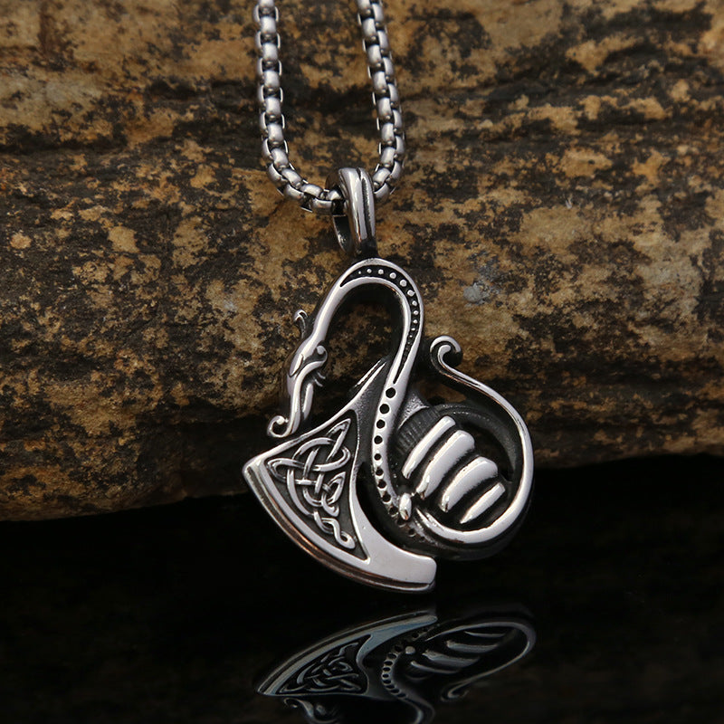 Foreign Trade Stainless Steel Punk Pendant for Men