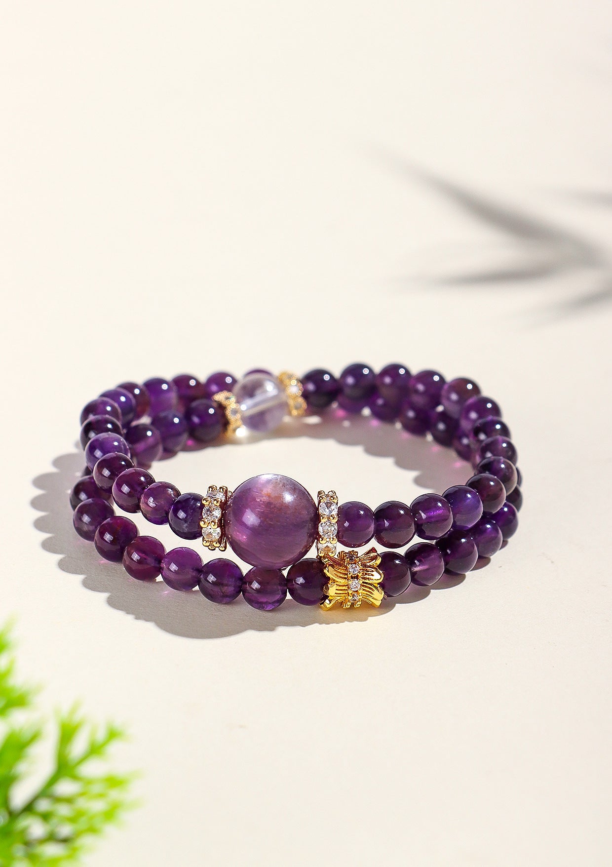 Planderful Fortune's Favor Amethyst Bracelet – Elegant National Style Design