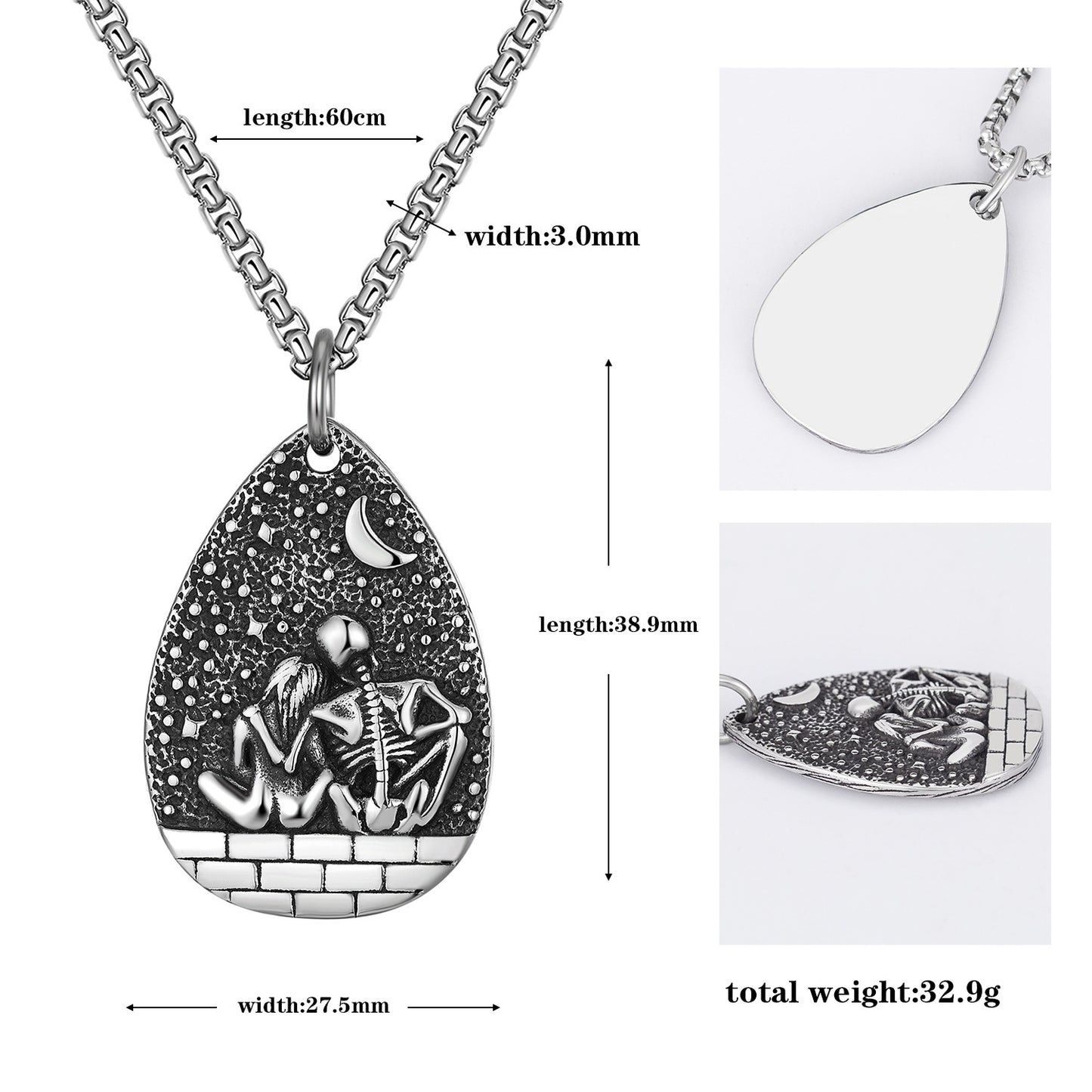 Steel Necklace – Vintage Everyday Wear